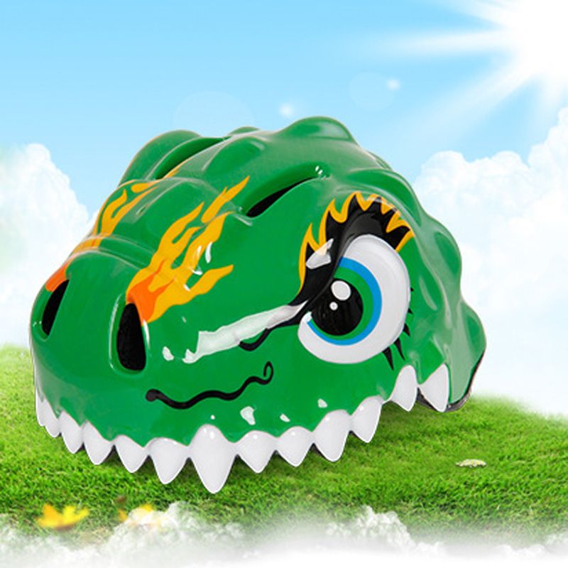 dinosaur with helmet head