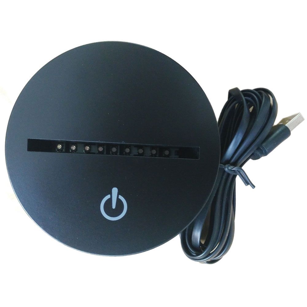 compre base de lampara led de es con 10 led para ilusion 3d panel de luz acrilico bateria aa o dc 5v fabrica al por mayor a 4 96 del youduo