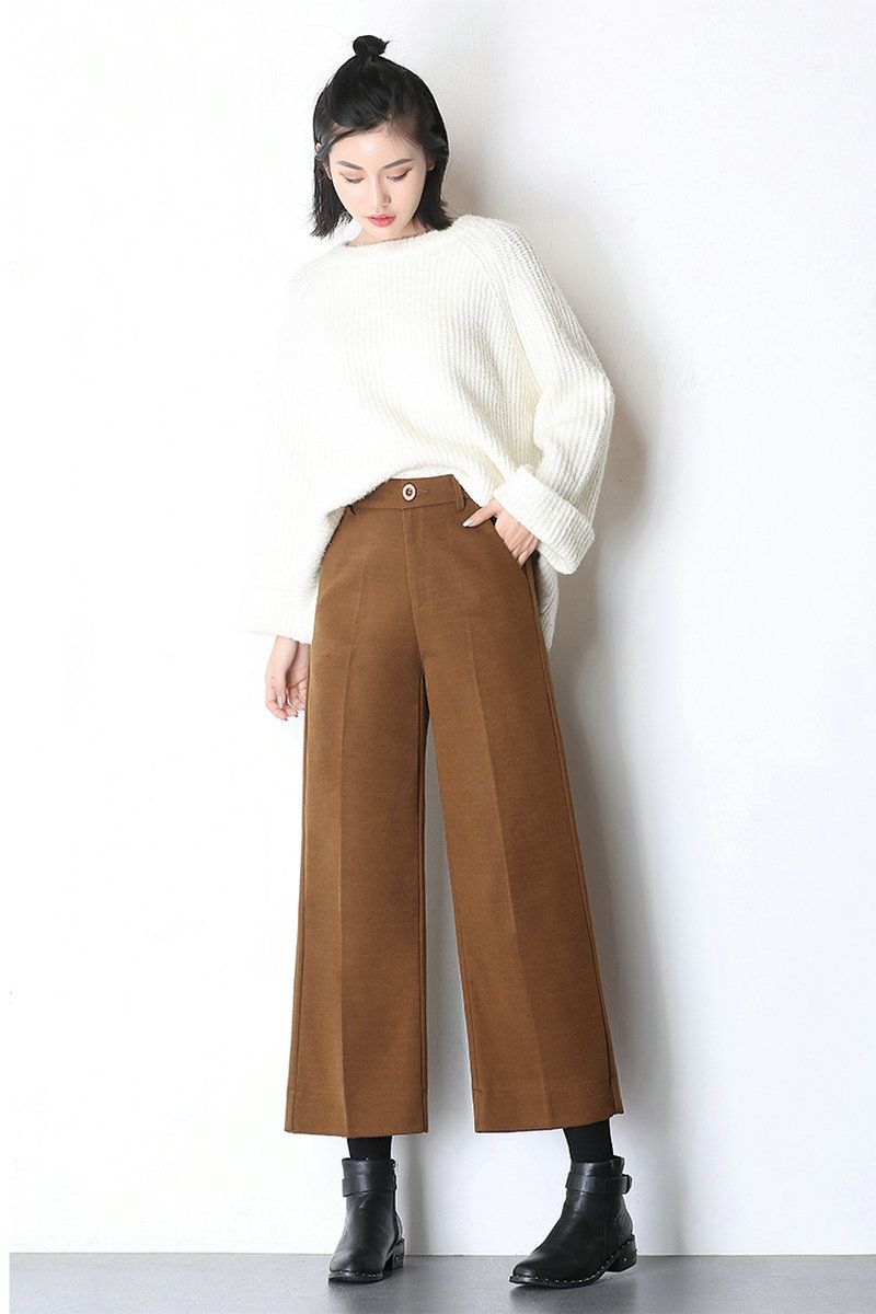 2020 High Waist Wide Leg Pants Women 2017 Autumn And Winter New