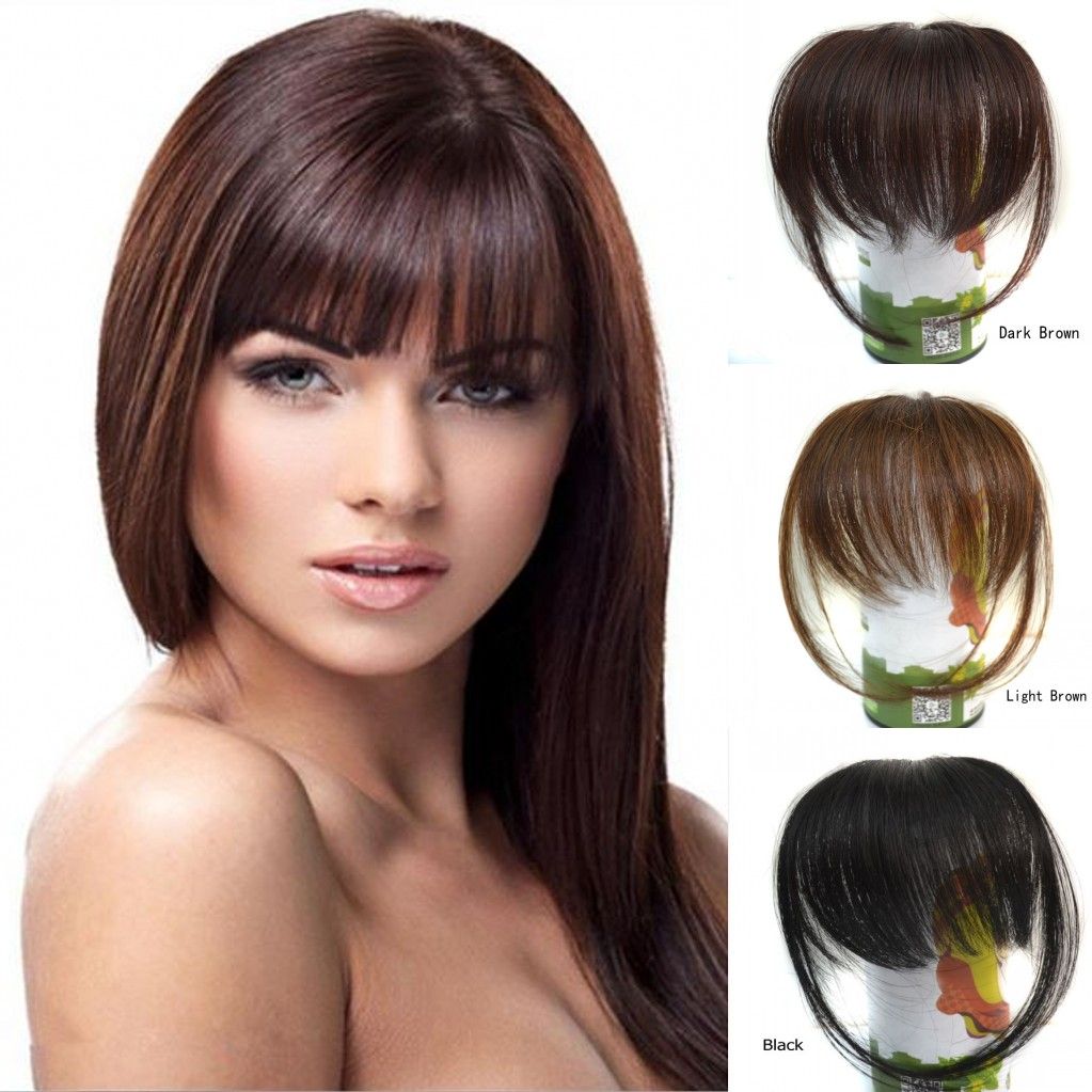 Sara Bang 10*20CM,100 Real Human Hair Bang Fringe Natural Hair Clip In