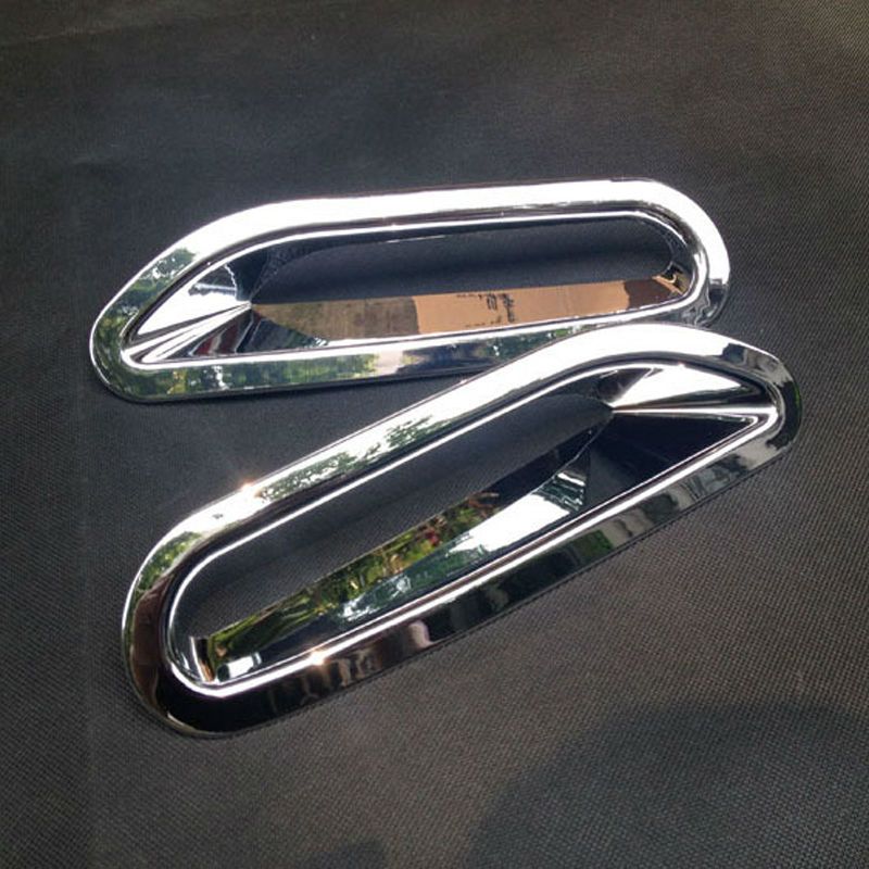 2x Chrome Before Fog Light Lamp Cover Decorate Trim For Nissan X-Trail 2017-2019 2x Chrome Before Fog Light Lamp Cover Decorate Trim For Nissan X-Trail 2017-2019