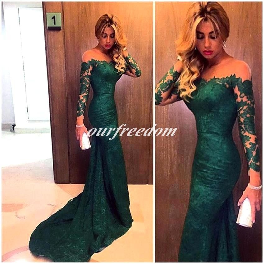dark green emerald dress
