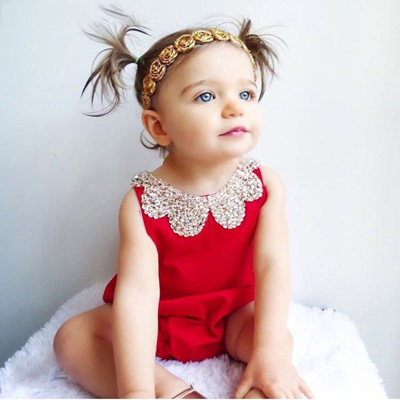baby girl red romper