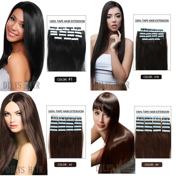 Hot Sale #4 Grade Skin Wefts Hair Extensions 100% Real ...