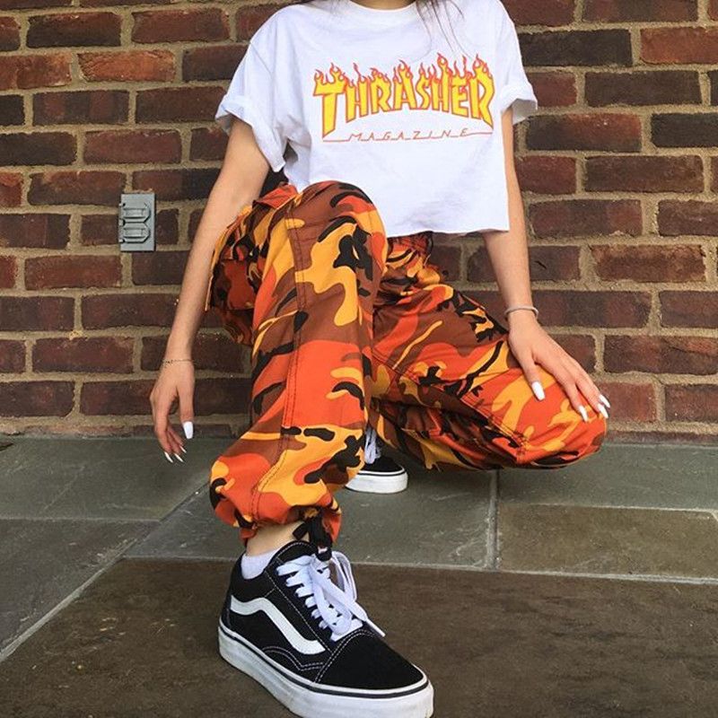 cheap orange camo pants