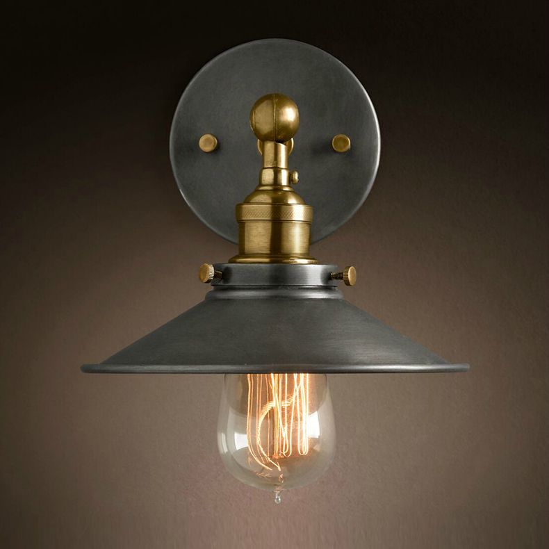 2019 Rh Loft American Retro Vintage Industrial Iron Wall Lamp