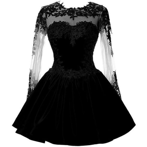 Vestidos negros cortos para graduacion Clearance