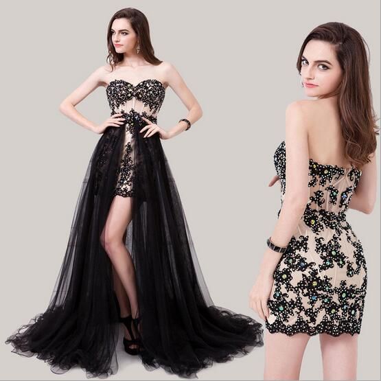 cocktail dress with tail