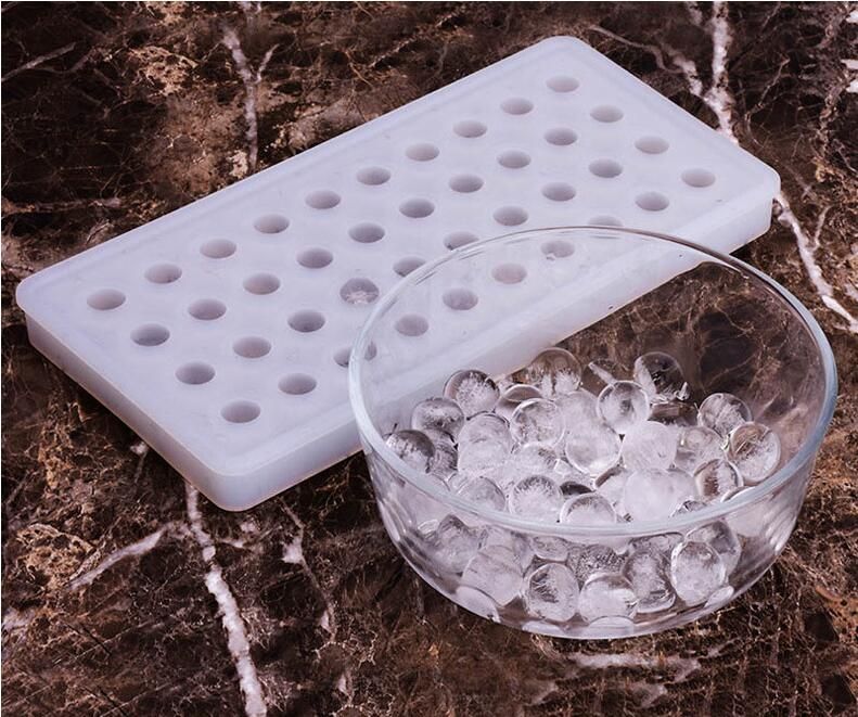 WALFOS Large Size 6 Cell Ice Ball Mold Silicone Ice Cube Trays Whiskey Ice  Ball Maker 6 Silicone Molds Maker For Party Bar