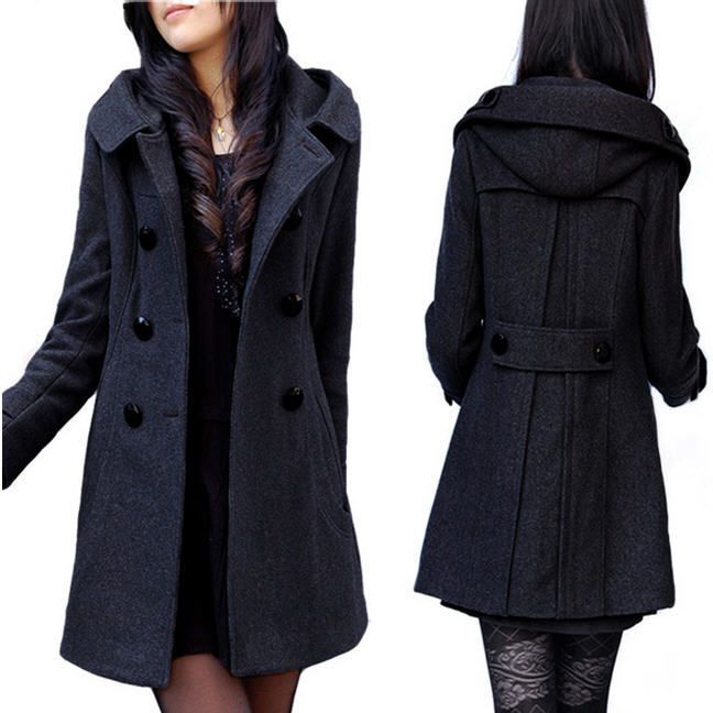 Acquista Cappotto Di Lana A Doppio Petto Con Cappuccio Solido Giacca  Invernale Da Donna In Lana Spesso Spessa Caldo Plus Size Capispalla Donna  Lungo A142 A 66,23 € Dal Motoshop | It.DHgate.Com
