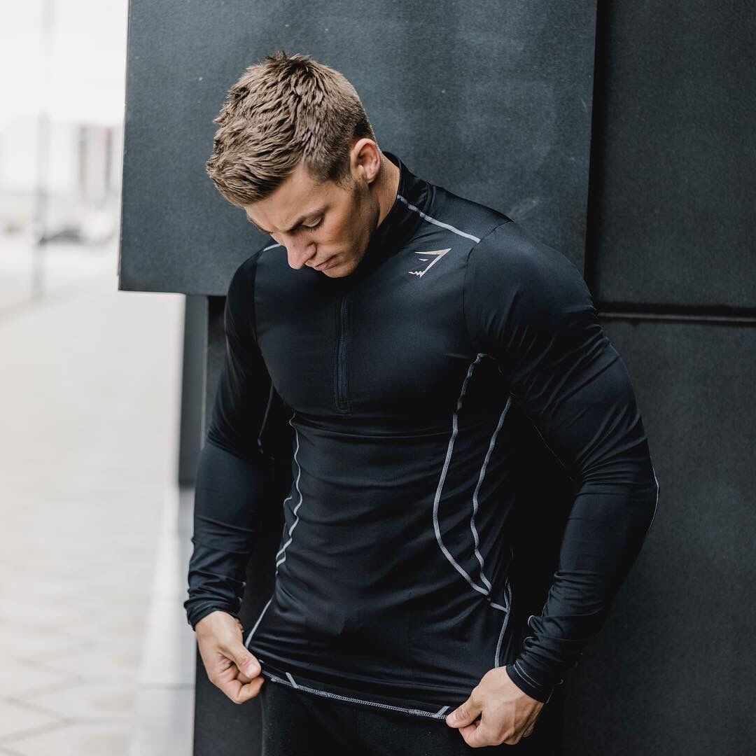 gym shark long sleeve crop