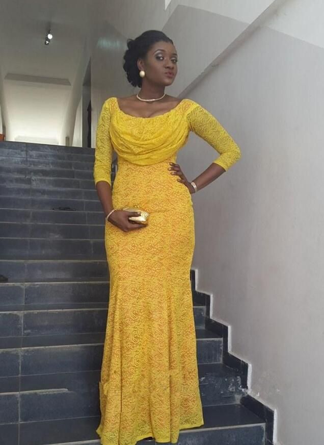 yellow lace dress with sleeves