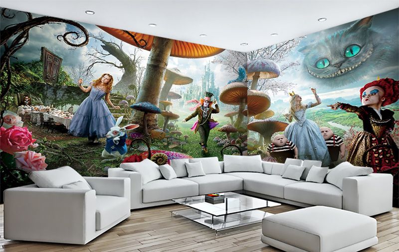Fantasy Custom Hd Photo 3d Wallpaper For Walls 3 D Kids Room Bedroom Tv Background Wall Covering Alice In Wonderland Wall Mural Wallpaper Canada 2019