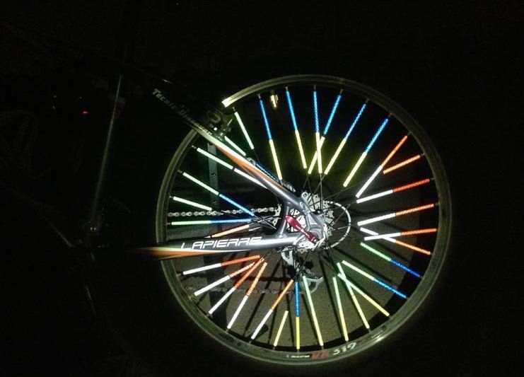 Accessories Wheel Rim Reflective Safety Warning Light Bike Spoke Reflector