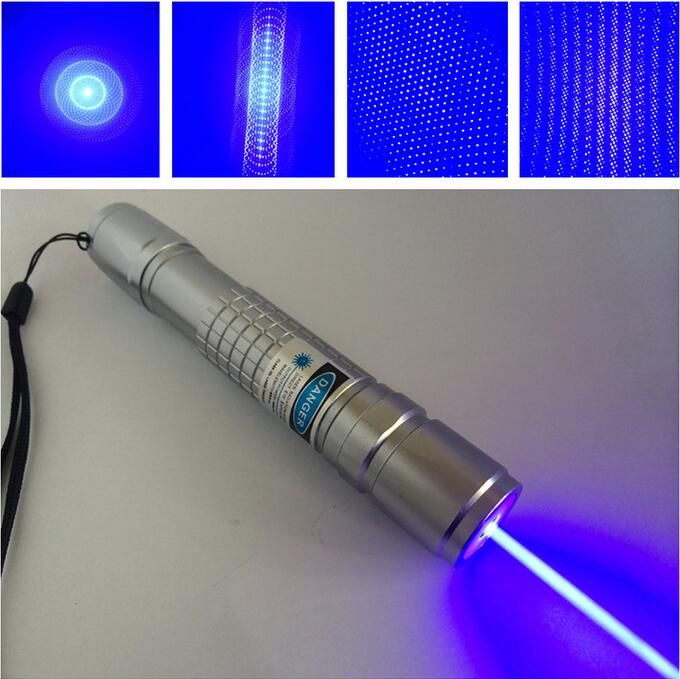 BH1-II Blue Laser Pointer Laser Pen Lazer Torch 2x18650Battery+Charger+Packing 