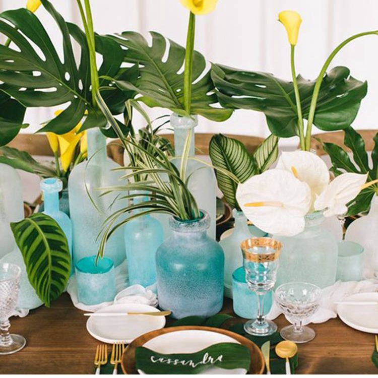 Artificial Palm Leaves Hawaiian Luau Theme Party Decorative Palm