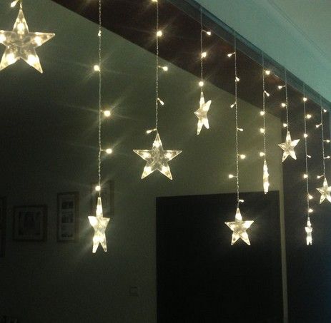 A janela Enfeites de Natal LED decora a layout da sala de casamento da  cortina da