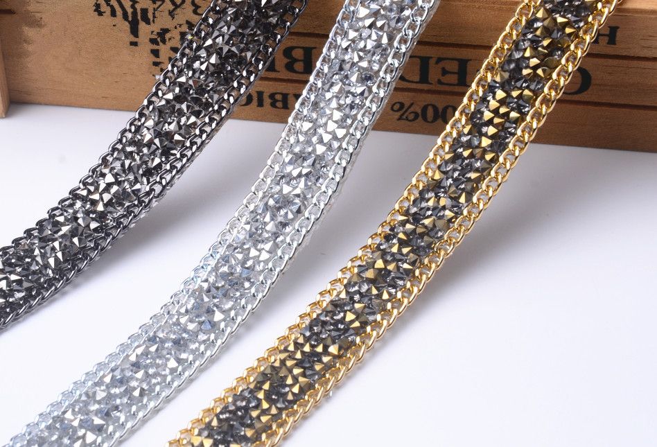 2019 New Arrival 2 Yardswedding Crystal Rhinestone Rock Diamond