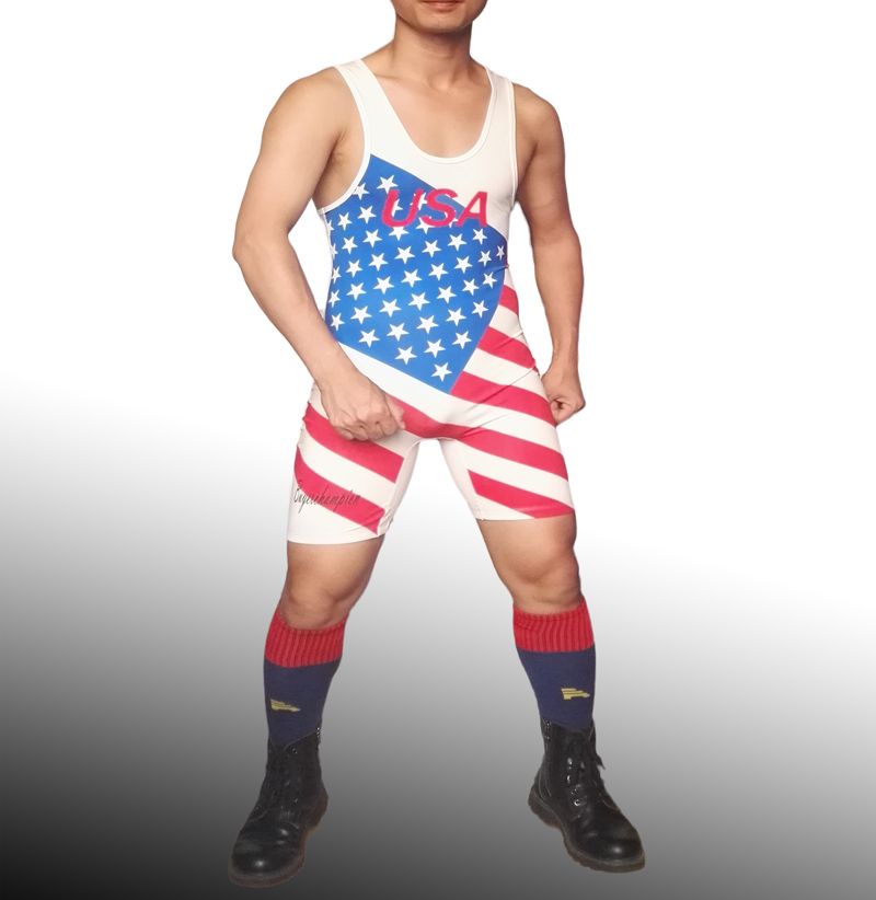american flag singlet
