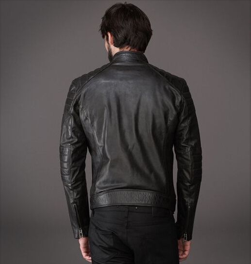 Las últimas chaquetas de cuero para hombre son para su invierno. concisas, delgadas,