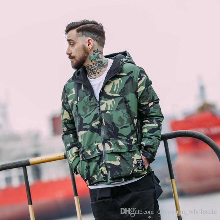 camouflage bb wind packable jacket