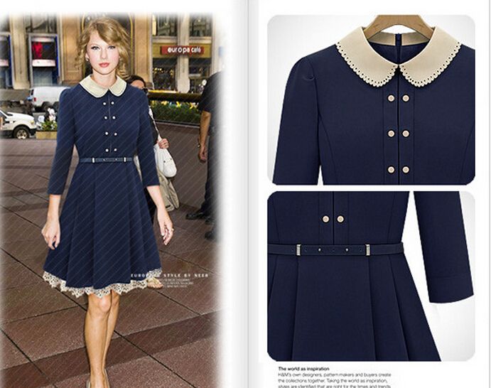 peter pan collar vintage dress