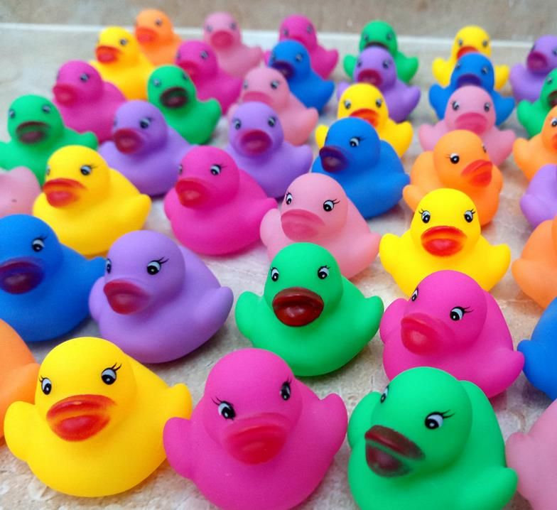 2020 Pack Bath Toys Shower Water Floating Squeaky Rubber Ducks Colorful Bath Toys Children Water Swimming Funny Newborn Toy From Szyang 0 38 Dhgate Com