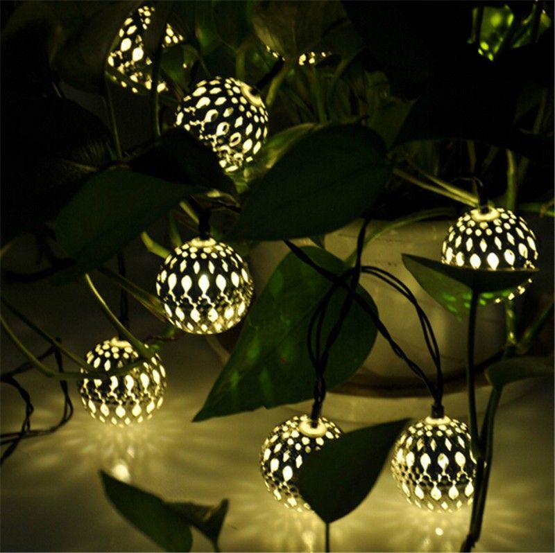 2019 3 3m 10 Moroccan String Lights Solar Outdoor Powered Led Fairy Trees Decoration Wedding Party Strip Lamp Decor From