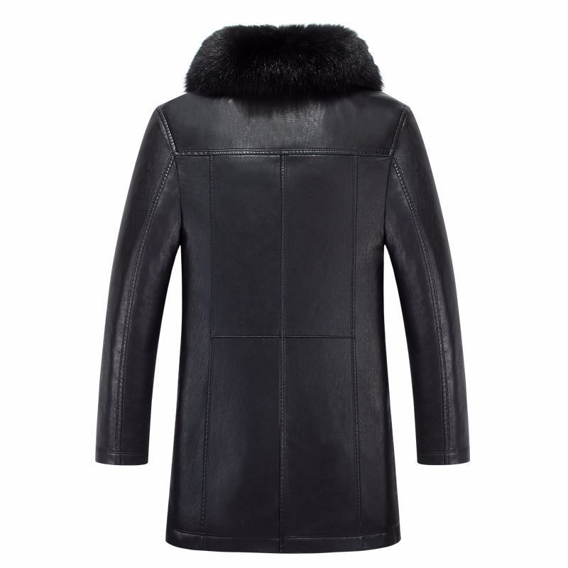 leather jacket with fur inside