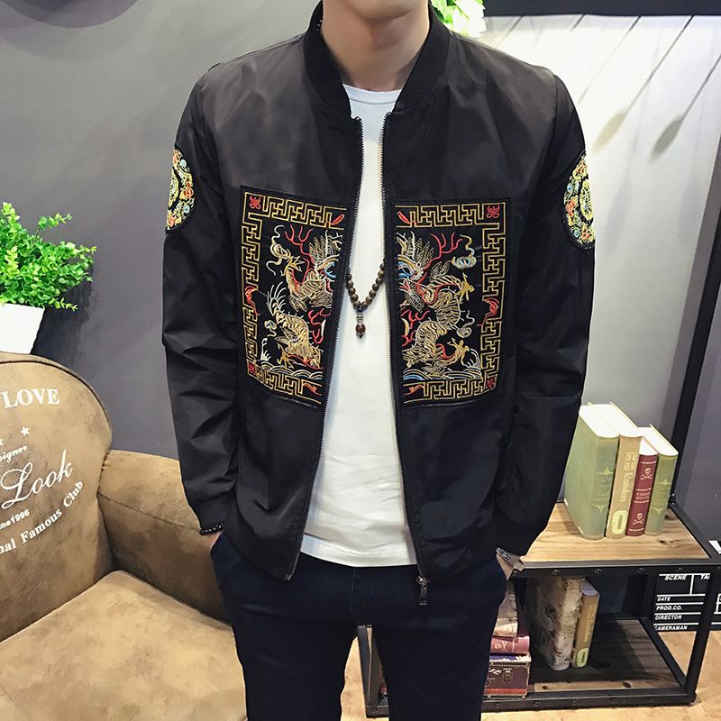 Wholesale 2017 Mens Jacket Casual Slim Fit Bomber Jacket Men Fashion  Chinese Style Long Pao Print Mens Windbreaker Jacket Man Coats Hot From  Maoku, $25.21 | DHgate.Com