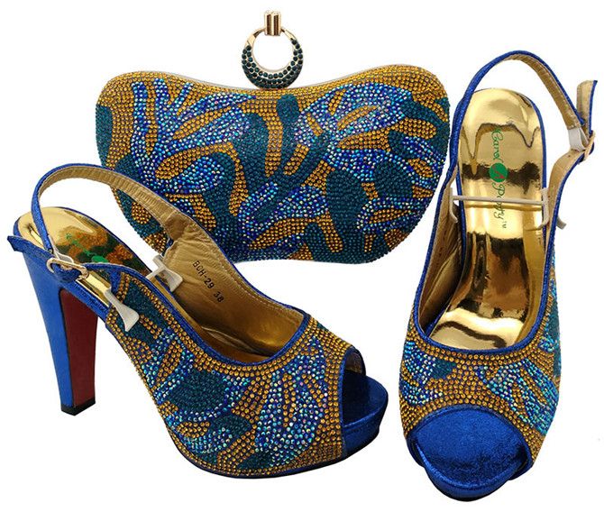 royal blue shoes and bag to match