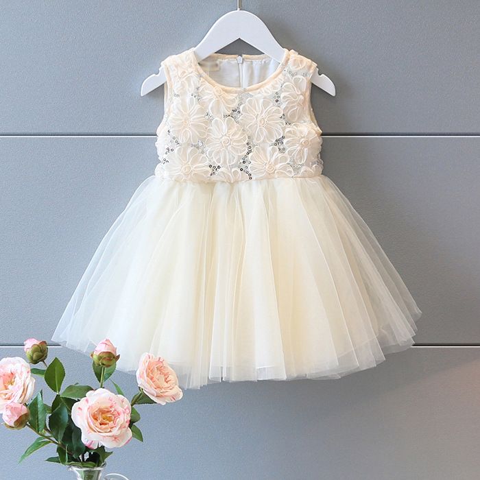 ivory baby girl dress