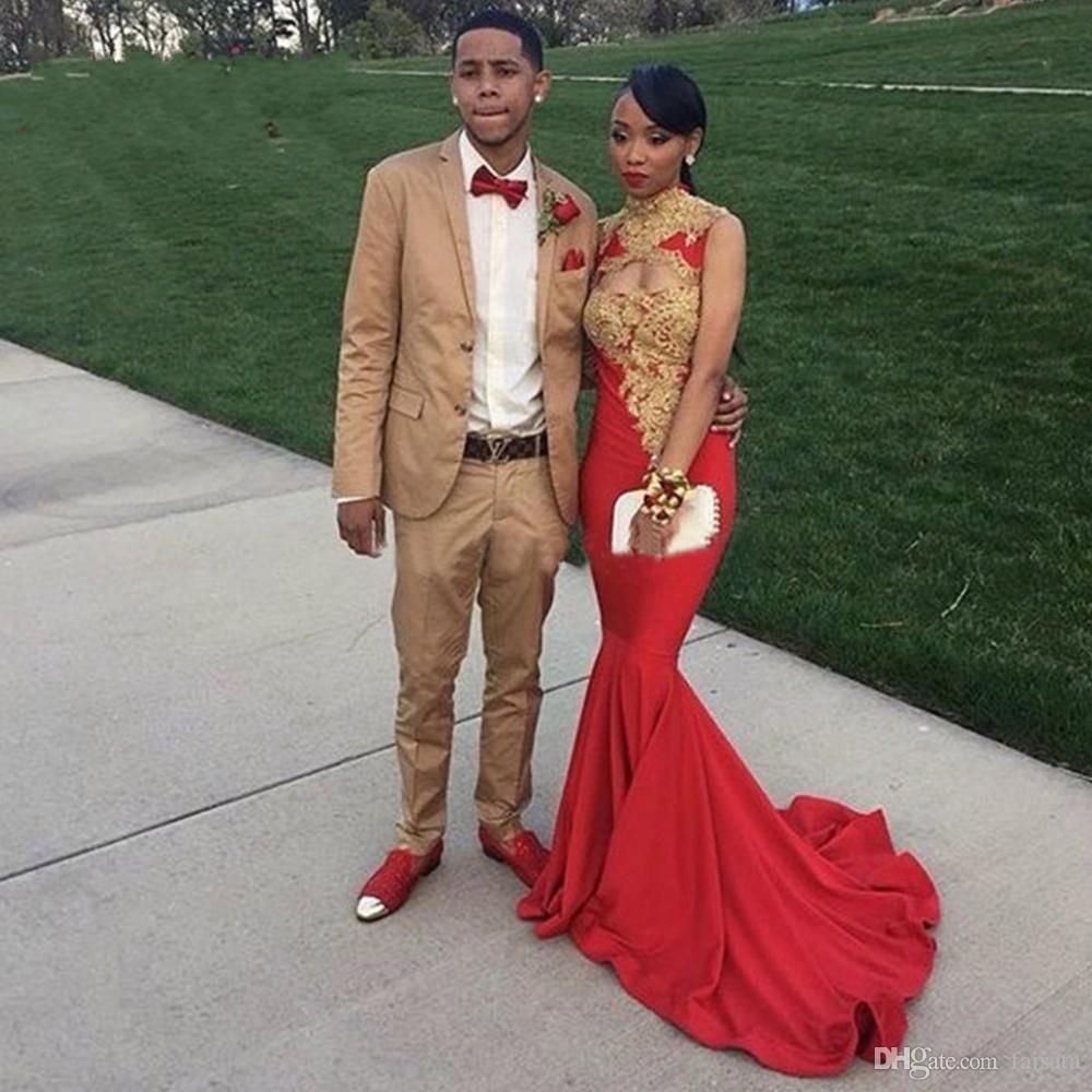 Red and gold prom Clearance