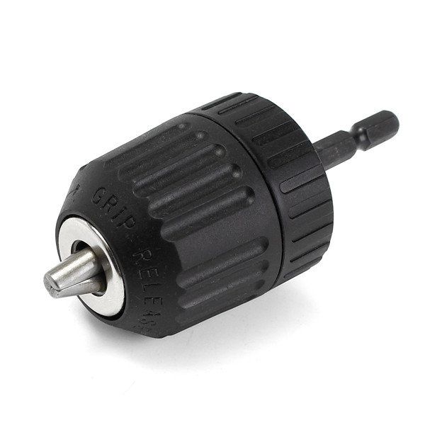 1//4 Inch Hex Shank Adapter 0.8-10mm Keyless Drill Chuck Converter for Electric D