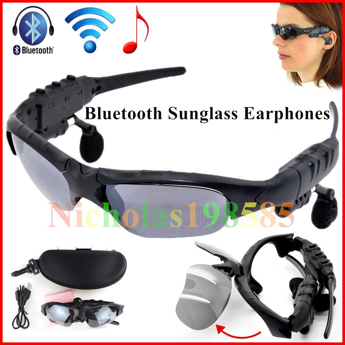 Smart Glasses Bluetooth Sunglasses 4 Colour Sun Glasses Outdoor Sport