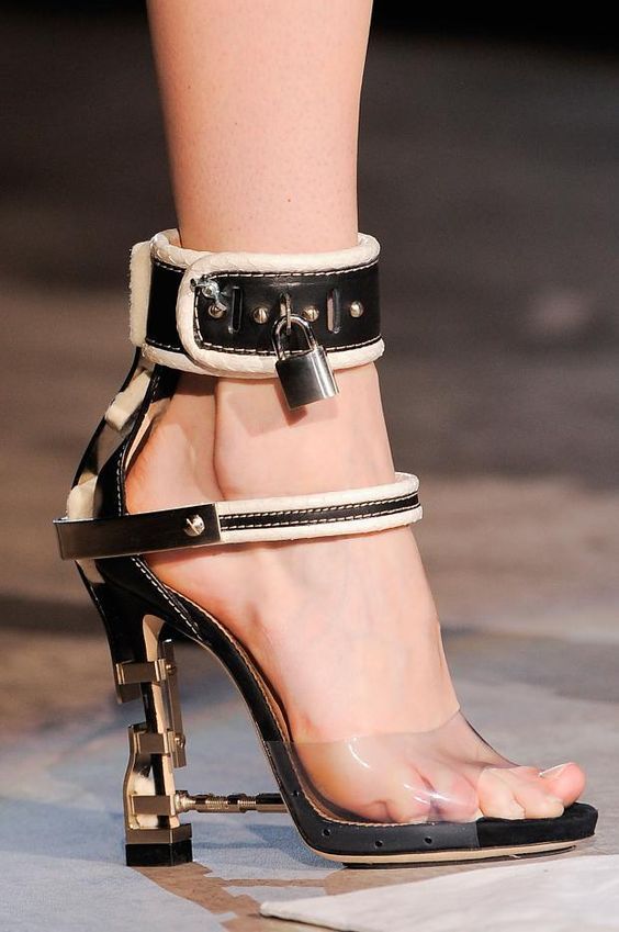 designer ankle strap heels