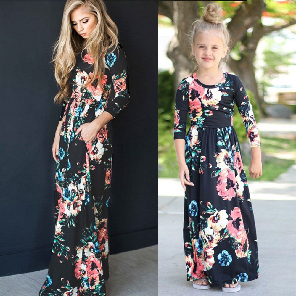 mom and daughter maxi dresses