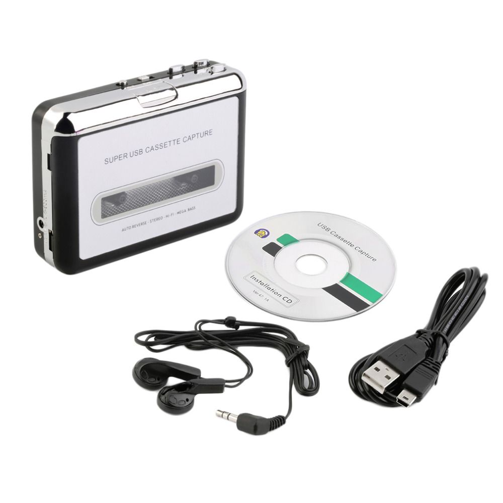 Cinta a PC Convertidor de cassette a MP3 Super USB Captura Audio Repr Cinta a PC Convertidor de cassette a MP3 Super USB Captura Audio Repr
