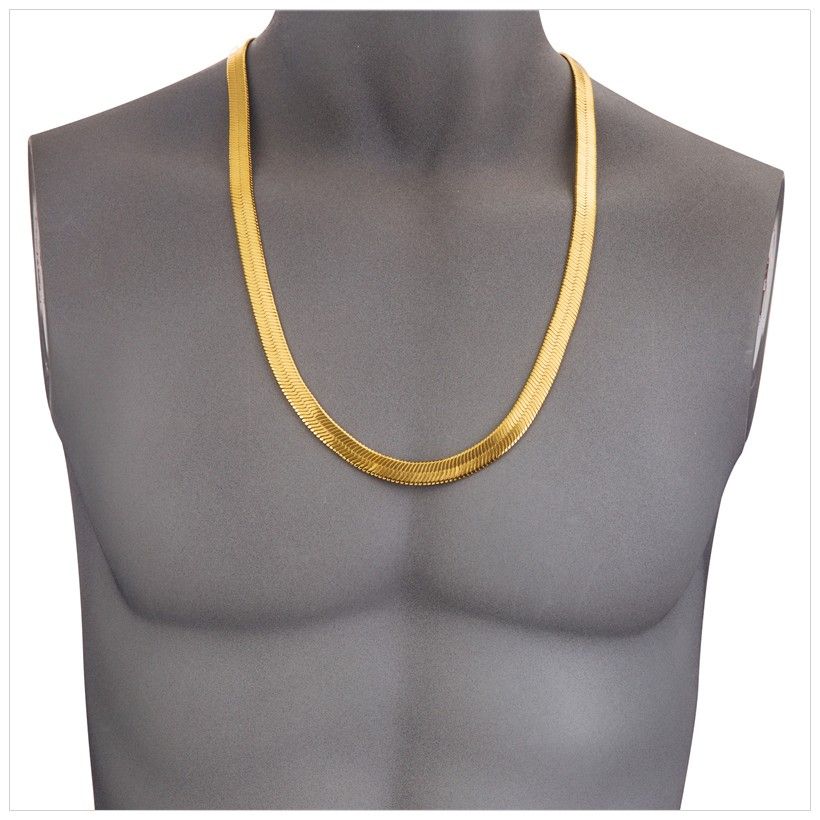 Silvery Plated Chain Necklace 