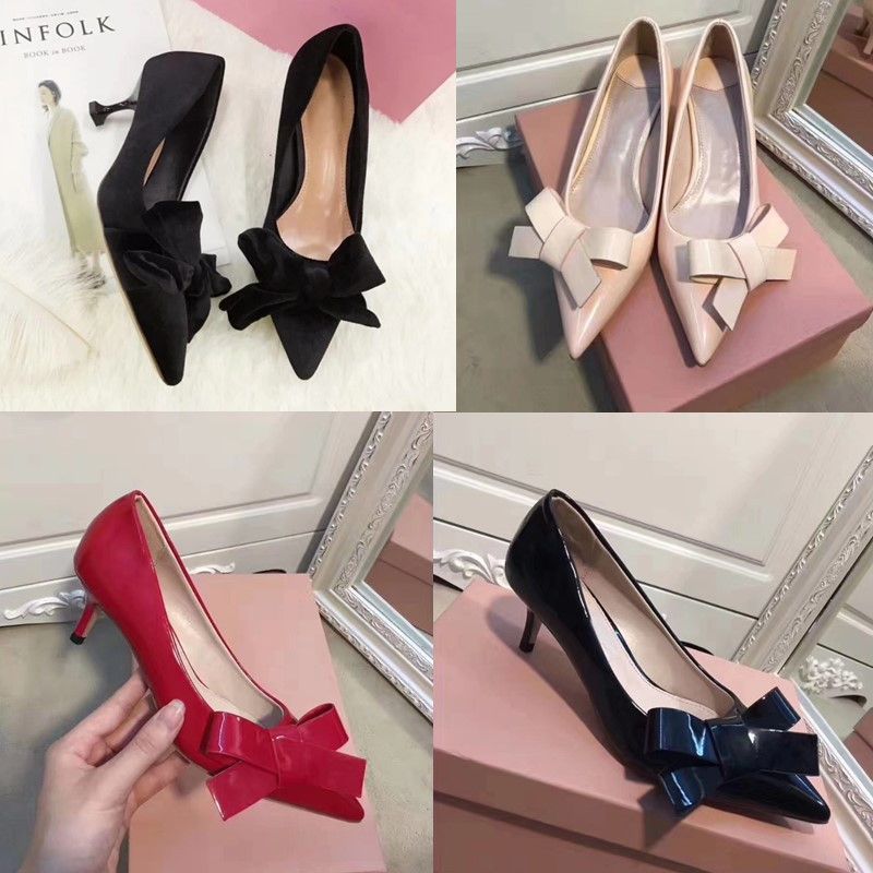 patent leather kitten heels