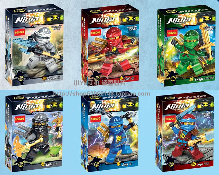 Compre Ladrillos NINJAGO Minifiguras Cole Kai Jay Lloyd Nya Negro Building Blocks Ninja Figuras Juguetes Decool 10.041 A 10.046 A 4,35 € Del Etufoq | DHgate.Com