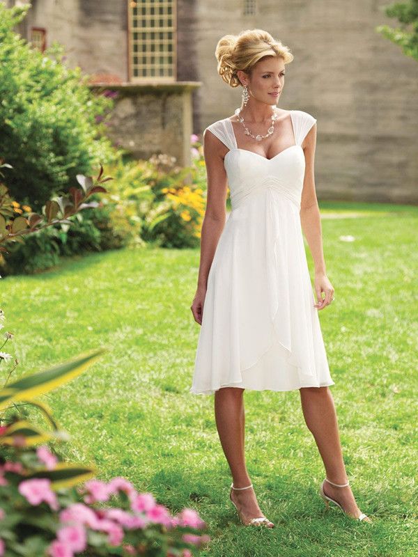 short off white wedding dresses