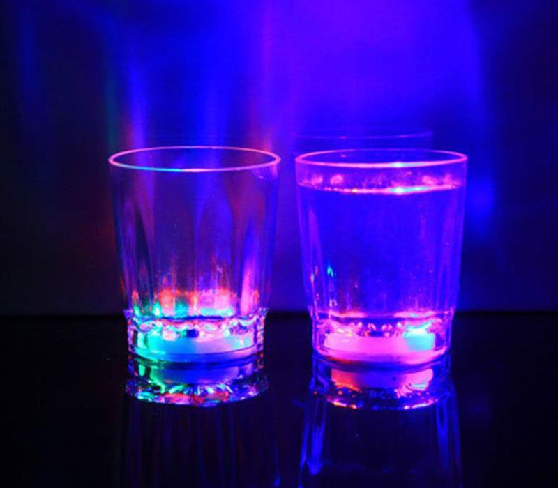 Colorful Led Cup Flashing Shot Glass Led Plastic Luminous Cup Neon Cup