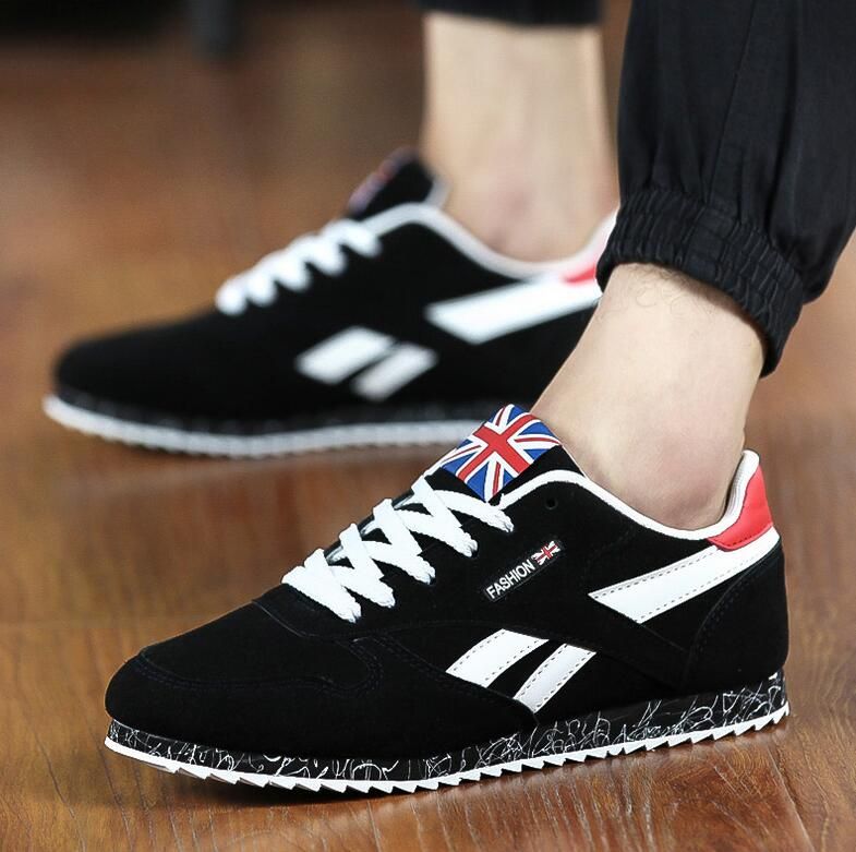 mens casual black sneakers