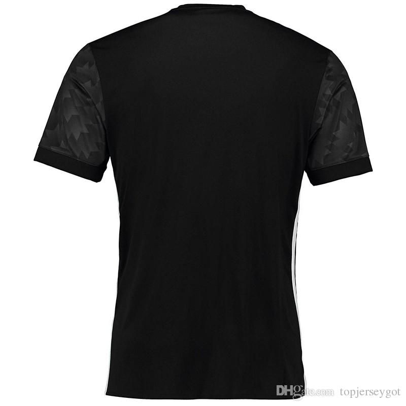 all black soccer jersey