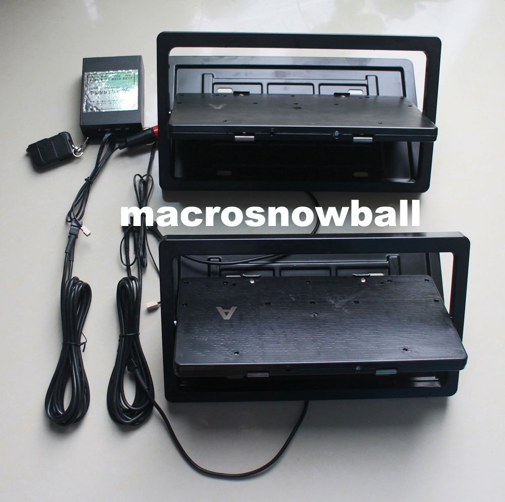 DHL USA Size Flipping Remote Control Licence Plate Frame,Turning