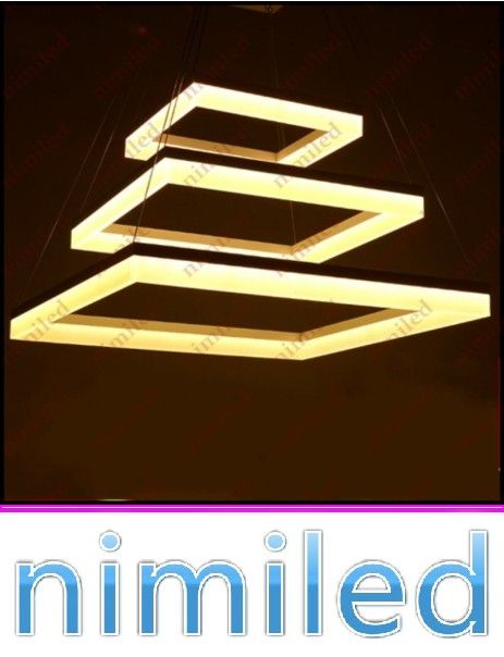 Bulk Nimi702 2 3 Layers Led Chandelier Modern Minimalist Acrylic Square Living Room Lights Restaurant Pendant Lamps Hanging Wire Lighting From Nimiled 309 27 Dhgate Com Restaurant Pendant Lamps, Layered Square Modern Led Chandelier Light