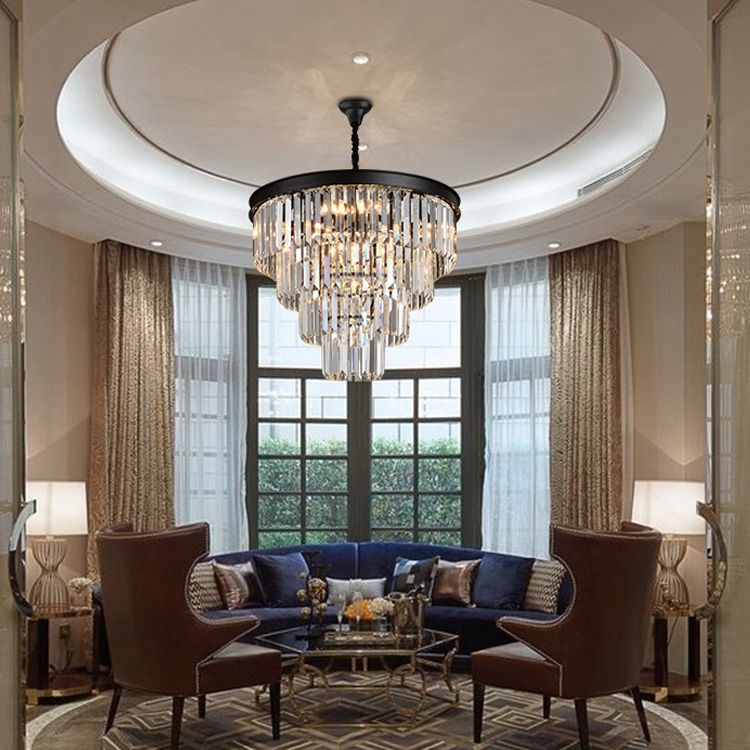 Bulk American Black Iron Art Crystal Chandeliers Rn Glass Chandelier Ustic Bedroom Lamp Smoke Gray From Crestech 386 94 Dhgate Com Smoke Gray Crystal Lamp, Black Iron And Crystal Chandeliers