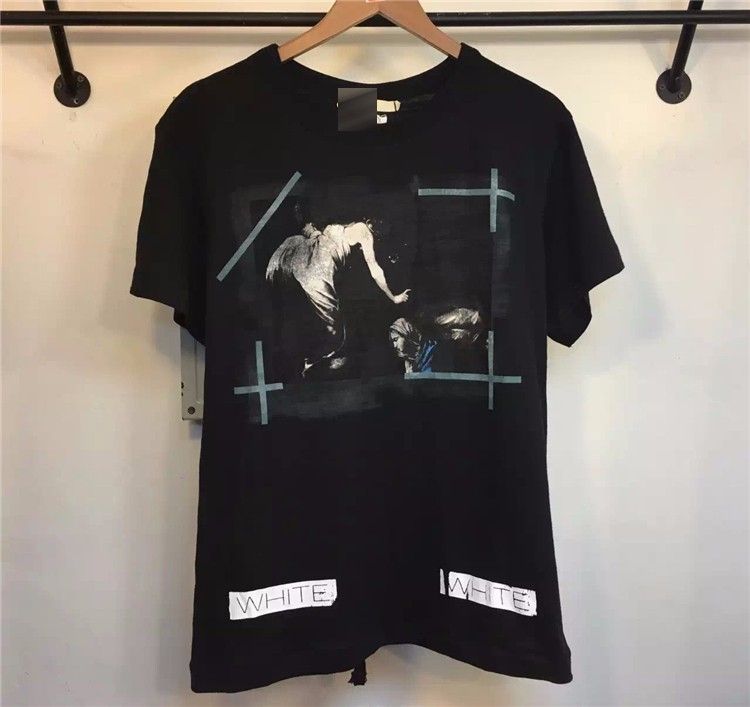 White 2016 New Teesseam Off White Caravaggio Annunciation Faded Painting Palace Skateboard Tshirt Tee Off White From Mwfashion, $38.78 | DHgate.Com