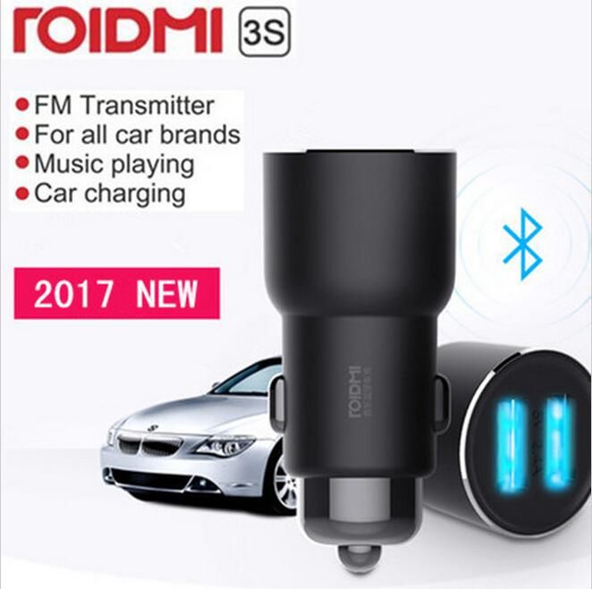 Xiaomi ROIDMI 3S Bluetooth 5V 3.4A Car Charger Music Player FM Smart